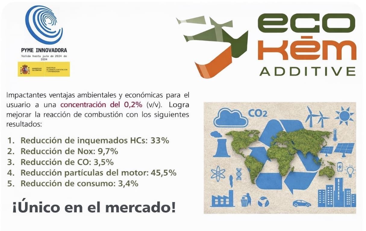 ECOKEM ADICTIVO PARA DIÉSEL Y BIODIESEL (1 LITRO) - Imagen 2